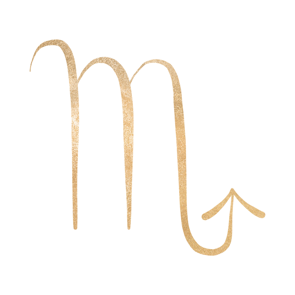 Golden virgo glyph