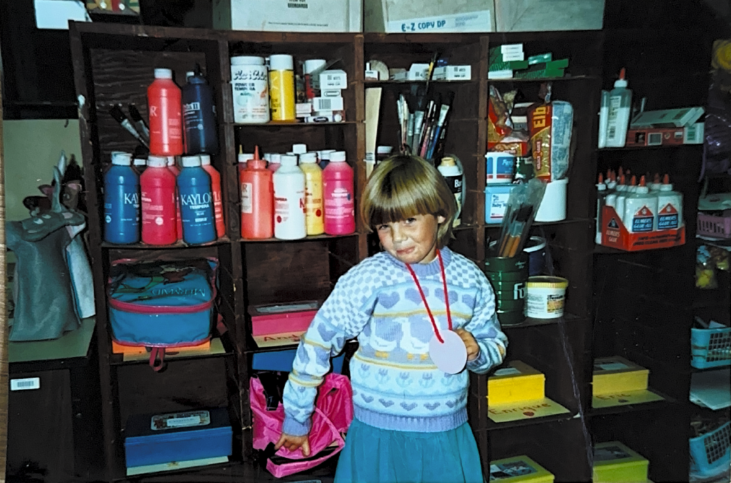 Childhood photo of Liz Connolly Brand and Website Designer