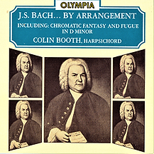 J.S. Bach By arrangement cover photo showing Bach