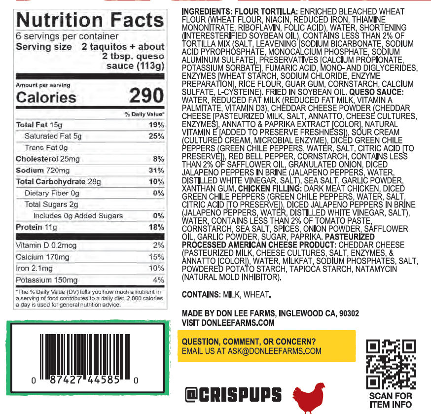 Thumbnail: Spicy Chicken & Cheese Taquitos with Queso