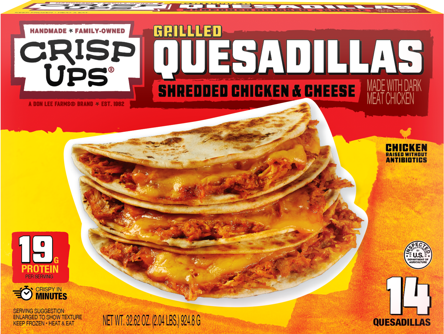 Shredded Chicken & Cheese Quesadillas