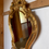 Miniature : Miroir doré baroque coquille 