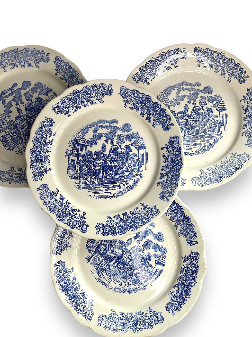 Miniature : Assiette plate anglaise « Sarreguemines »