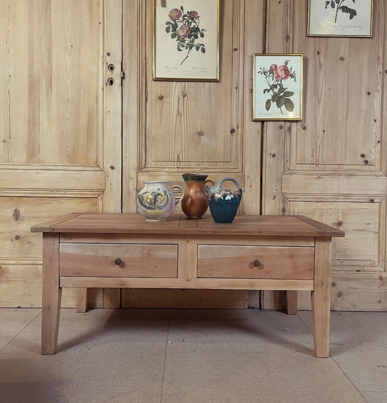 Table basse à tiroirs 