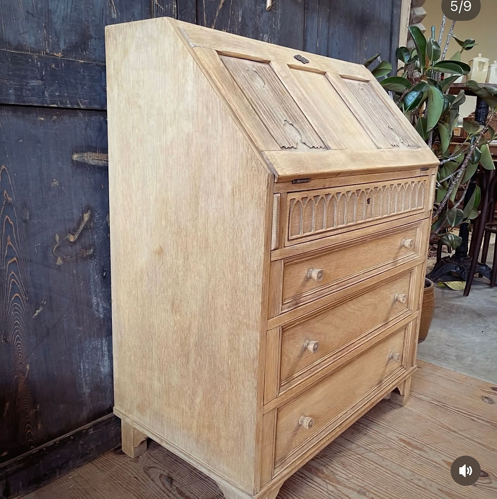 Miniature : Commode /secrétaire anglais des années 60