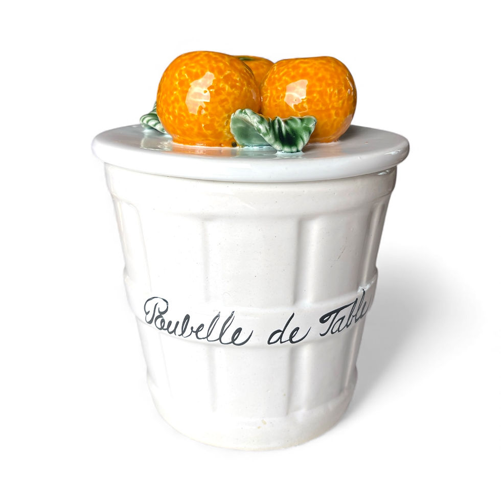 Miniature : Pot / poubelle de table type barbotine 