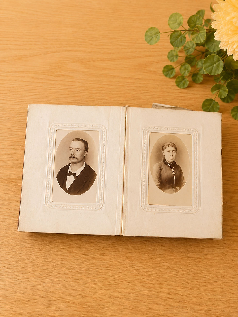 Miniature : Ancien album photo 19 ème 