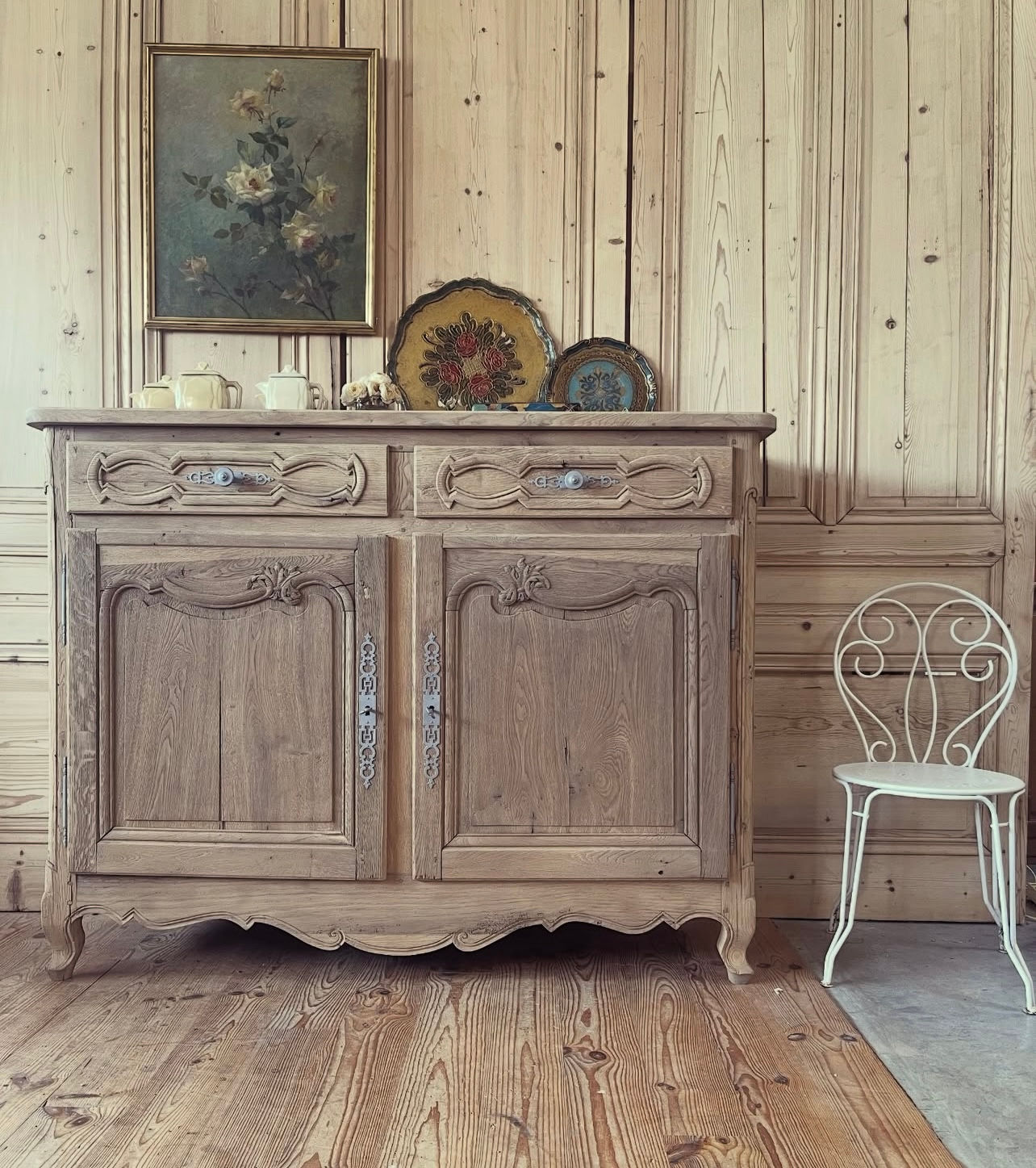 Buffet campagne en chêne 