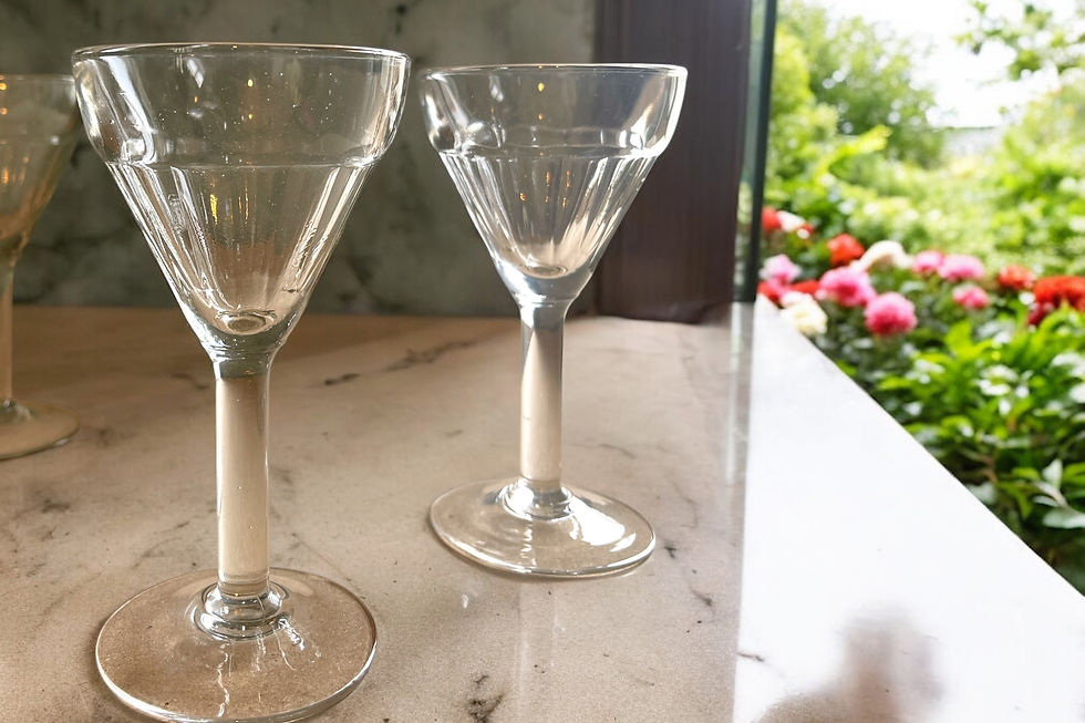 Miniature : Ensemble de 6 verres à vin des années 40 
