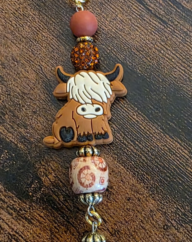 Highland Cow Keychain