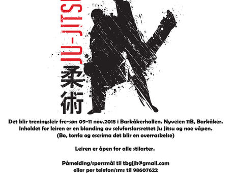 VÃ¥r stilartsleder Shihan Ken Culshaw kommer 9-11 november. FÃ¥ det med deg!