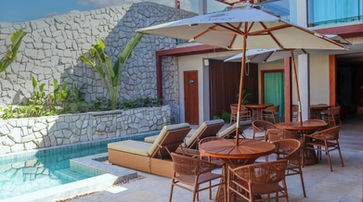 Área de lazer na Villa Sol e Mar 6