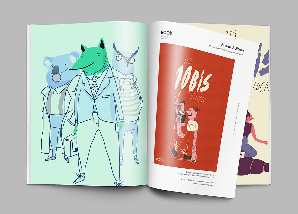 Libro ilustrado abierto