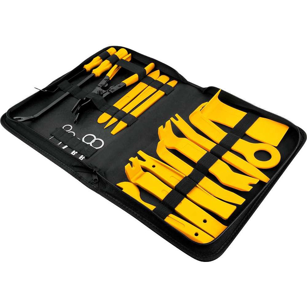 Miniatura: JOGO DE ESPÁTULAS DE NYLON E CHAVES PARA SOM AUTOMOTIVO COM 20 PEÇAS VONDER