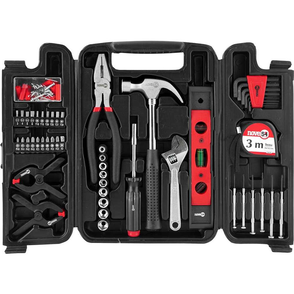 Miniatura: JOGO DE FERRAMENTAS COM 131 PEÇAS NOVE54