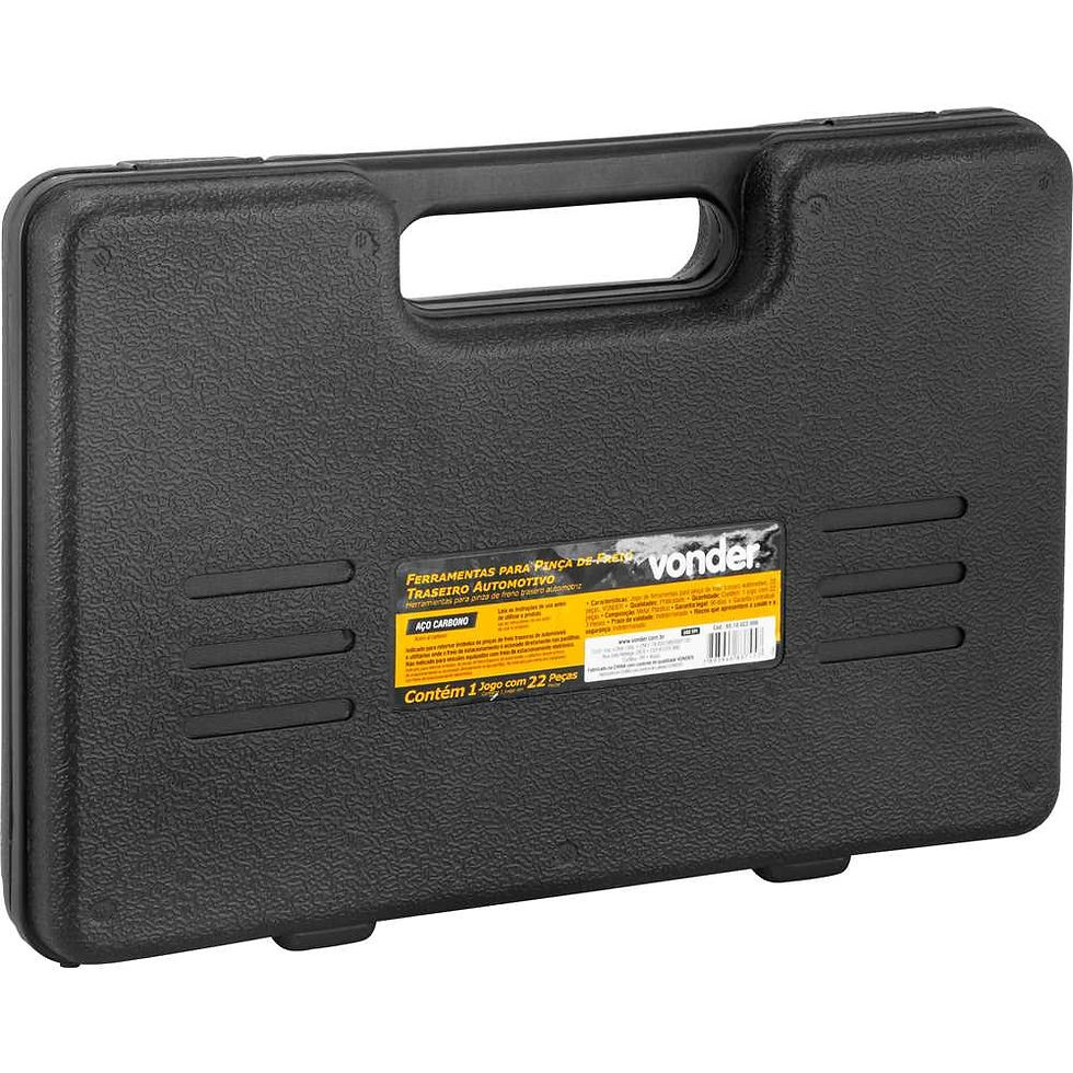 Miniatura: JOGO DE FERRAMENTAS PARA PINÇA DE FREIO TRASEIRO AUTOMOTIVO 22 PEÇAS VONDER