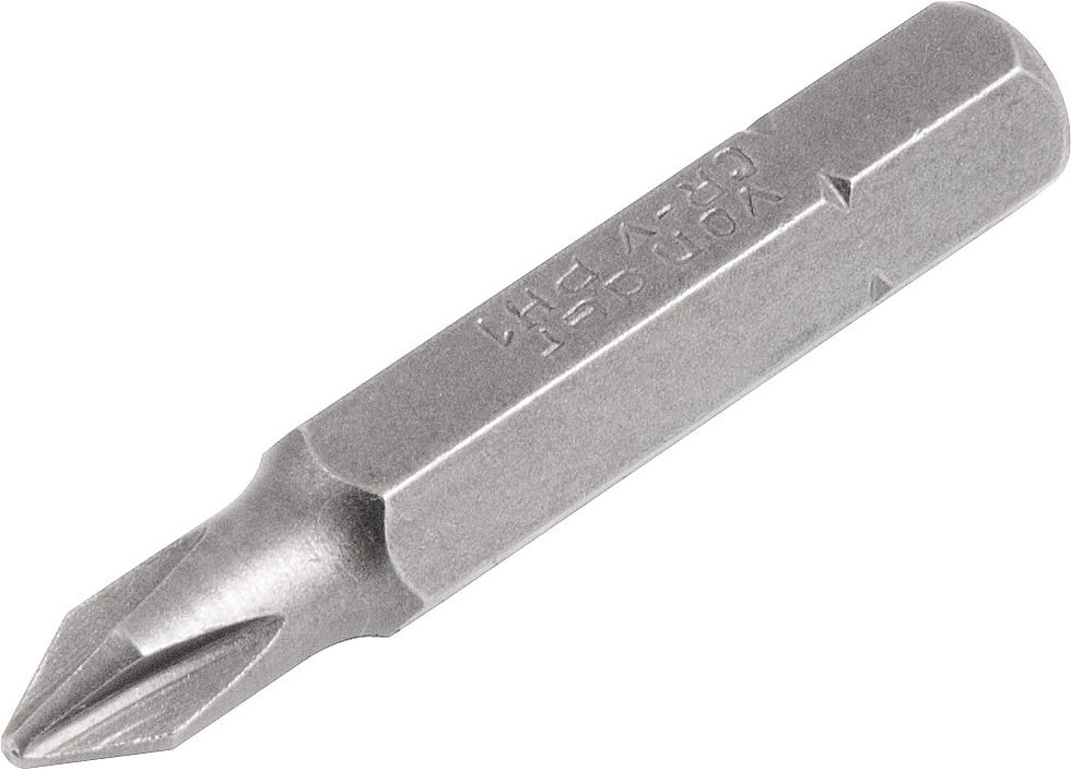 Miniatura: JOGO DE BITS/PONTEIRA PHILLIPS, COM ENCAIXE 1/4 Nº 1 X 38 MM CARTELA COM 5 PÇS