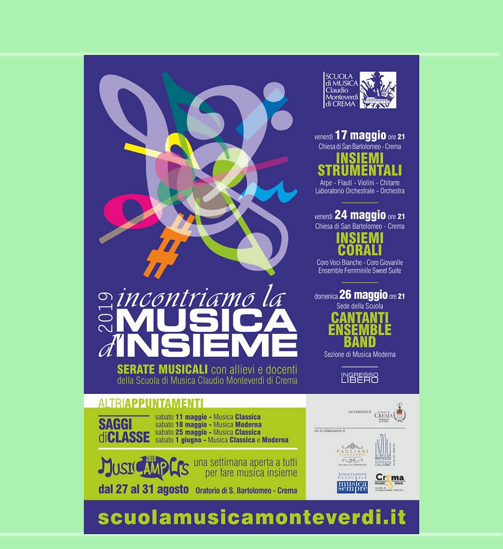 INCONTRIAMO LA MUSICA D'INSIEME 2019