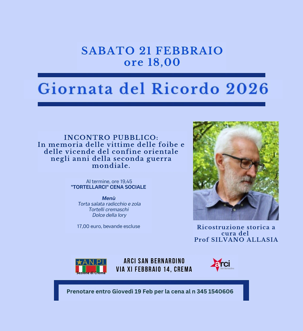 GIORNATA DEL RICORDO 2026