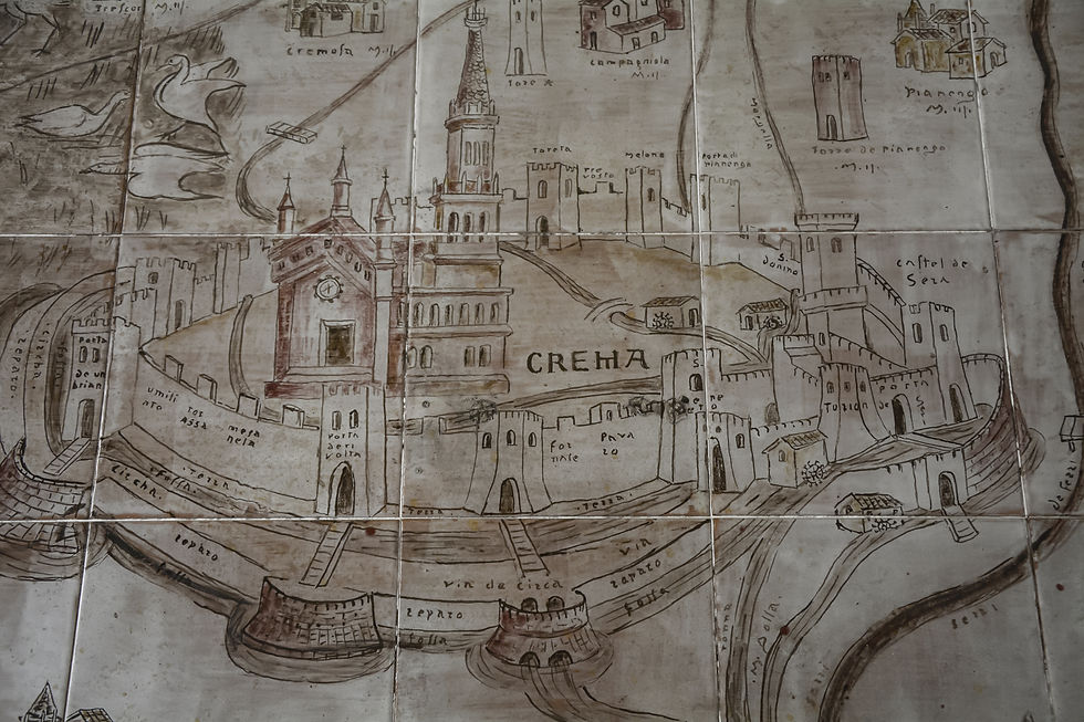 Mappa di Crema antica