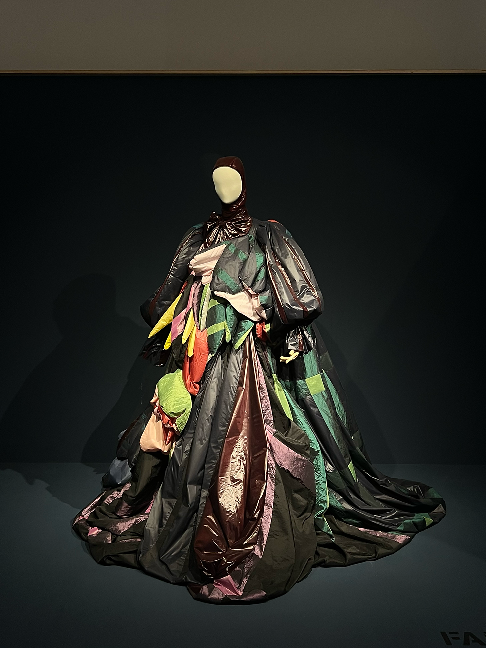 A parachute dress exhibited at Design Museum Denmark