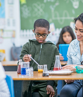 Children in Science Class