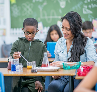 Children in Science Class