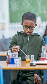 Children in Science Class