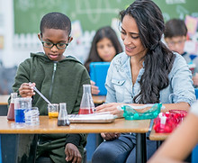 Children in Science Class