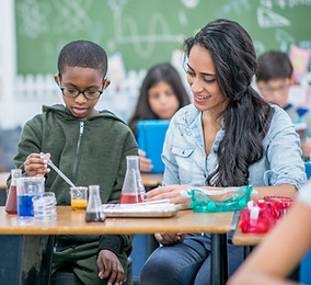 Children in Science Class