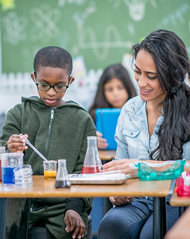 Children in Science Class
