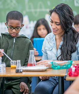 Children in Science Class