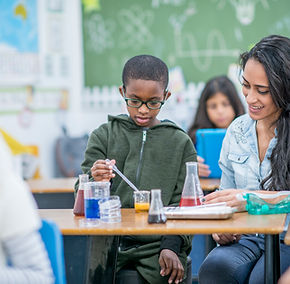 Children in Science Class