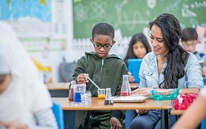 Children in Science Class