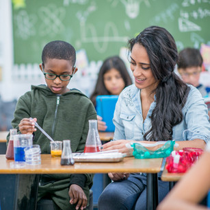 Children in Science Class