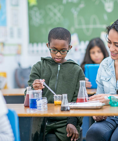 Children in Science Class
