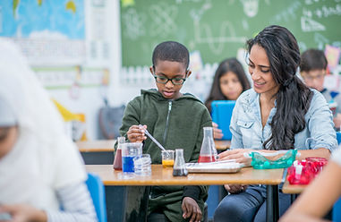 Children in Science Class