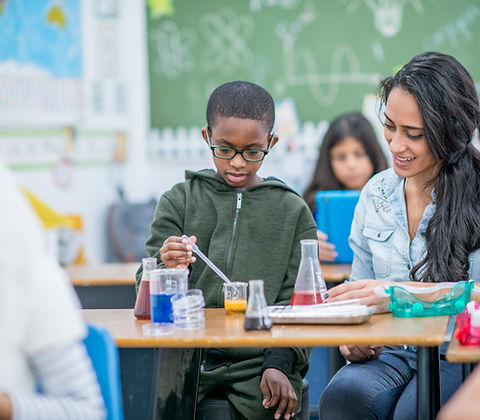 Children in Science Class