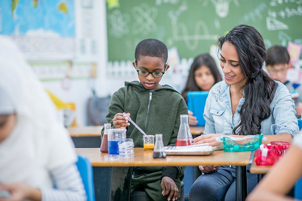 Children in Science Class