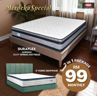 5' Katil Fabrik + 5'x11" Tilam Spring DURAFLEX
