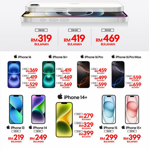 📱 Ansuran iPhone Murah Tanpa Kad Kredit – Dari RM219 Sebulan Sahaja!