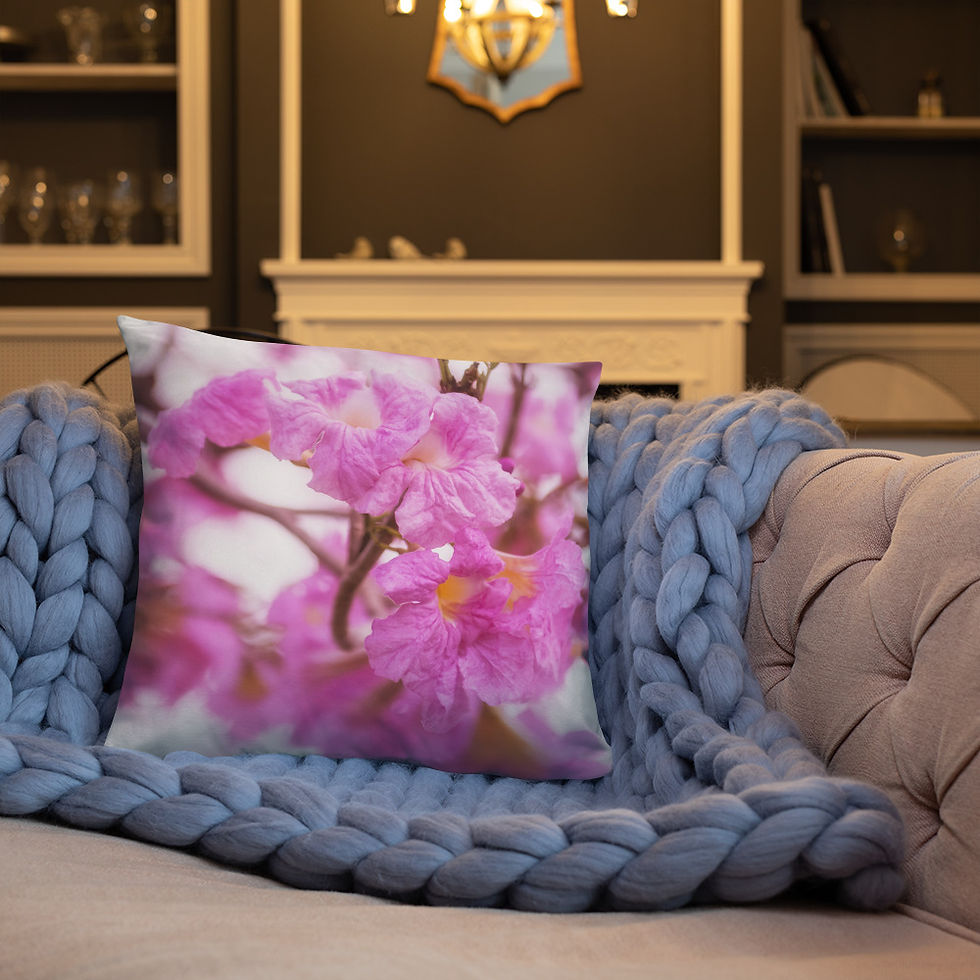 Thumbnail: Decorative Purple Tabebuia Pillow