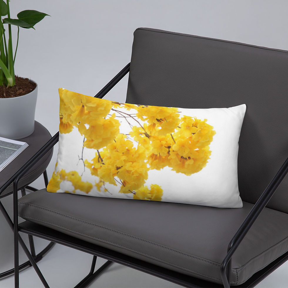 Thumbnail: Decorative Yellow Tabebuia Pillow