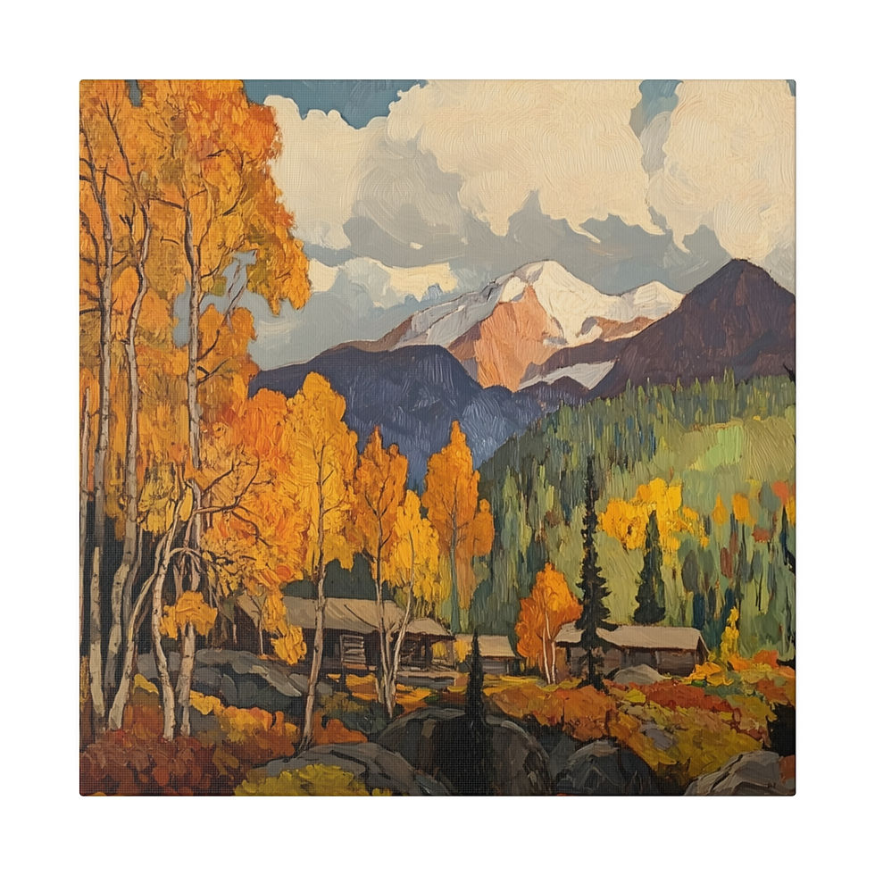 Thumbnail: Autumn 3 Matte Canvas, Stretched, 0.75"