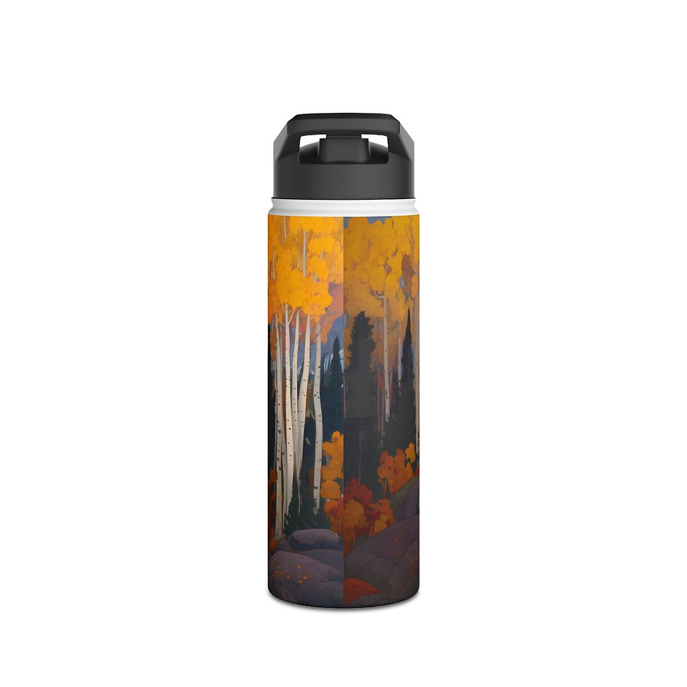 Thumbnail: Autumn 4 Stainless Steel Water Bottle, Standard Lid