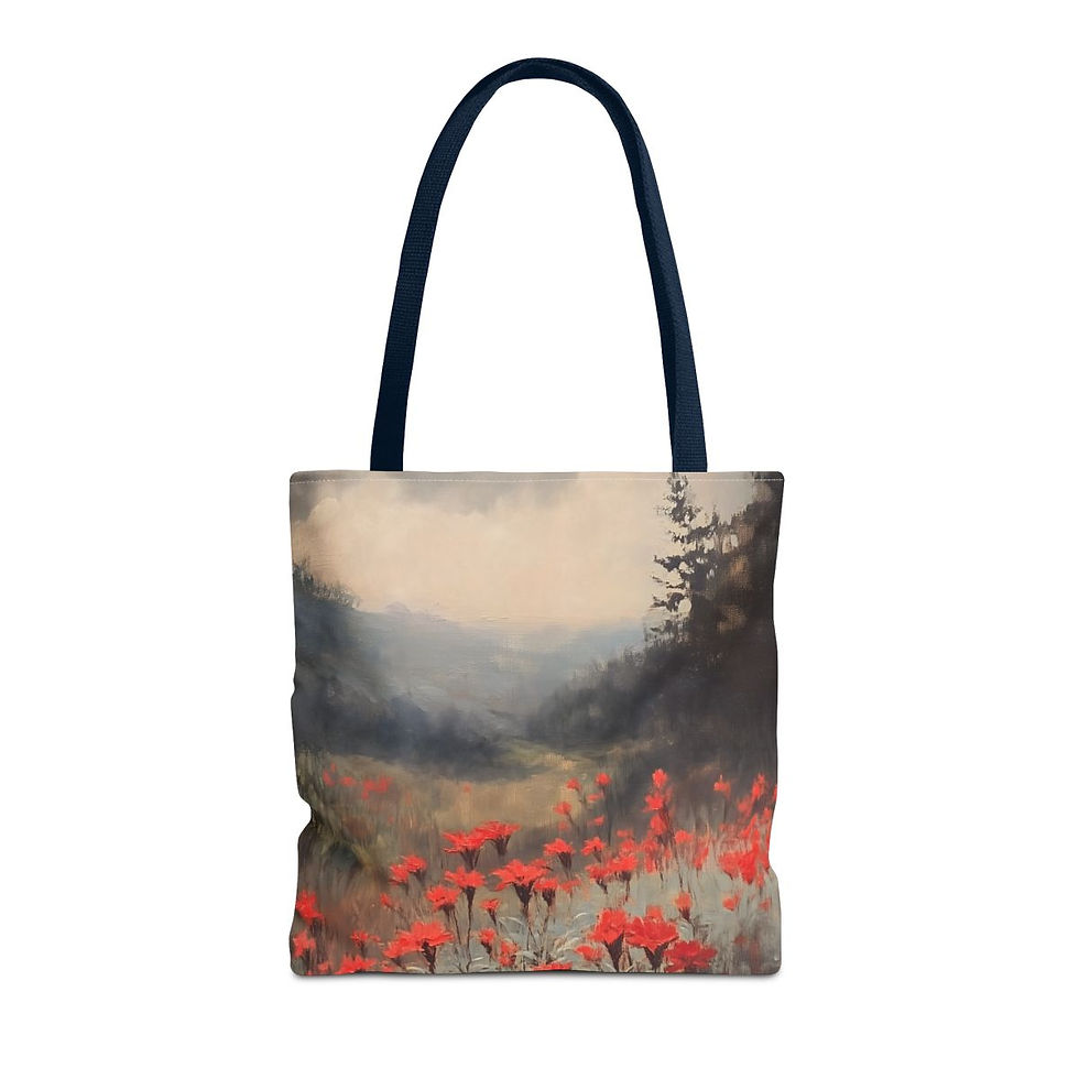 Thumbnail: Floral Oil Painting Tote Bag (AOP)
