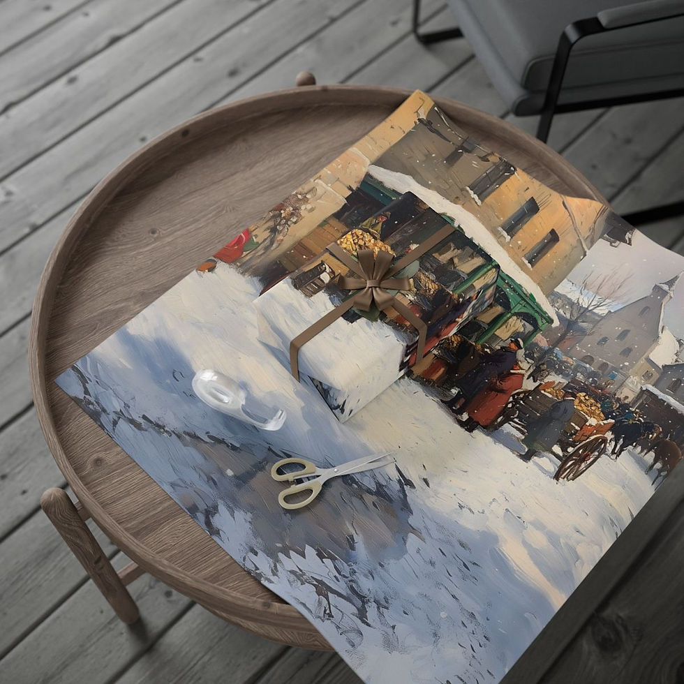 Thumbnail: Old timely market 2 Wrapping Papers