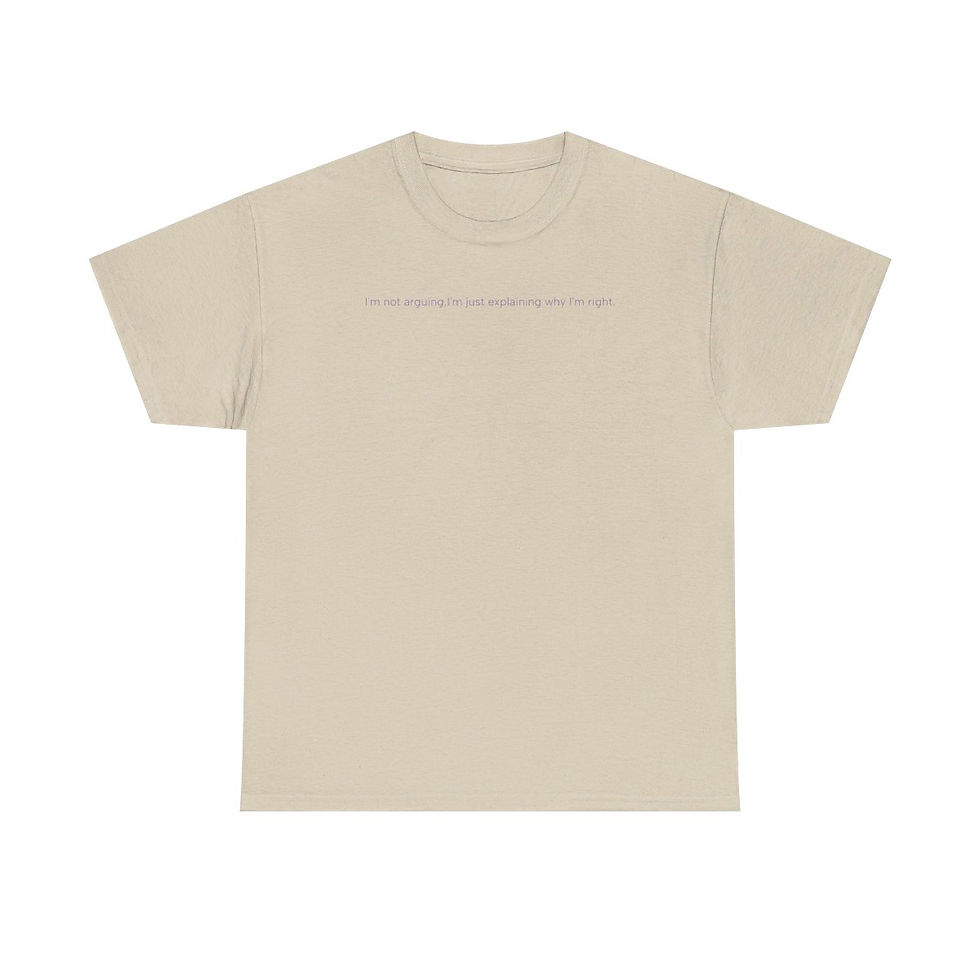Thumbnail: I'm not arguing Unisex Heavy Cotton Tee