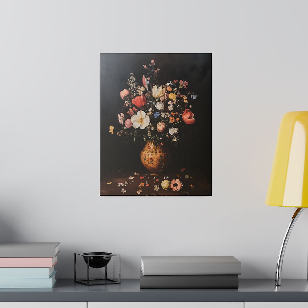 Thumbnail: A large Vase of flower 2 Matte Canvas, Stretched, 0.75"