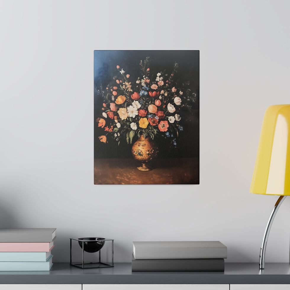 Thumbnail: A large Vase of flower 1 Matte Canvas, Stretched, 0.75"